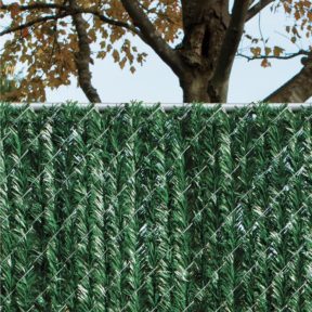 PRIVACY HEDGE SLATS FOR 6' HIGH CHAIN LINK FENCE 10' LINEAR FOOT COVERAGE
