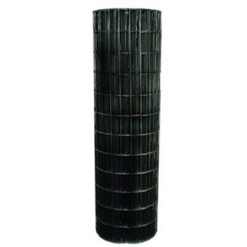 WELDED WIRE YARD GUARD FENCE BLACK VINYL COATED 1.5″ x 4″, 4' HIGH x 100' 14ga