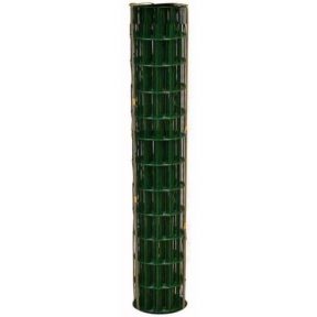 WELDED WIRE YARD GUARD FENCE GREEN VINYL COATED 2″ x 4″, 6' HIGH x 50' 14ga