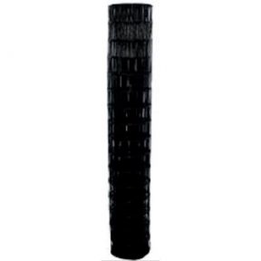 WELDED WIRE YARD GUARD FENCE BLACK VINYL COATED 3″ x 2″, 4' HIGH x 50' 16ga