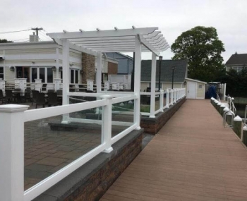 PVC Railing with 3/8” Tempered Glass