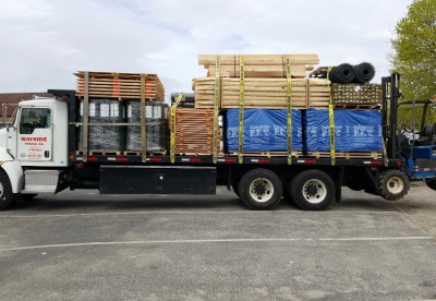 A Wayside delivery truck loaded and ready to roll to customers in New York, New Jersey, and New England: 2016